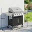 Outsunny 4 Plus 1 Burner Gas BBQ Grill with Side Burner, 14.5 kW Gas Grill