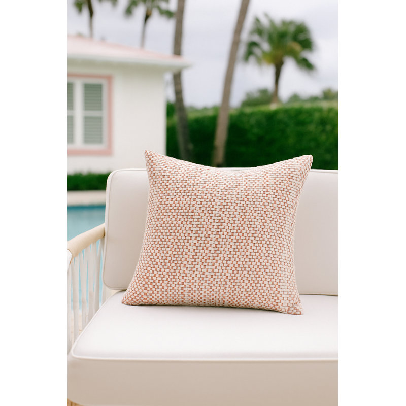 Outdoor Living Pillow Cover, Pink, Square 20", Pillow Cover Only - No Insert