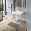 Britannia Vitreous China Rectangular Console Bathroom Sink-1540612968