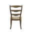 Ensemble de chaises d'appoint Parfield en tissu brun clair et finition chêne vieilli (ensemble de 2)
