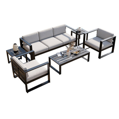 Canapé d'extérieur en aluminium pour terrasse