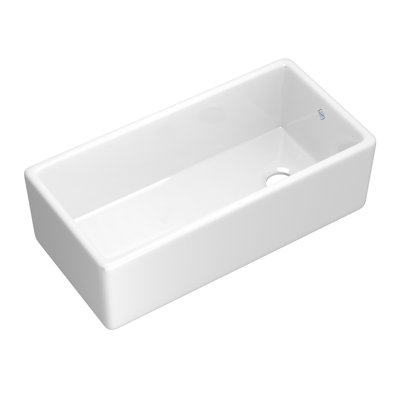 Shaker­­ 36" Single Bowl Farmhouse Apron Front Fireclay Kitchen Sink