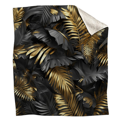 Couvertures dorées à feuilles noires