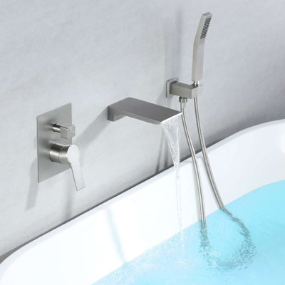 1 Handle Bathroom Roman Tub Faucet with Diverter