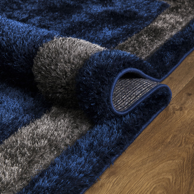Bannoncourt Solid Colour Shag Area Rug, Rectangle 120cm x 170cm