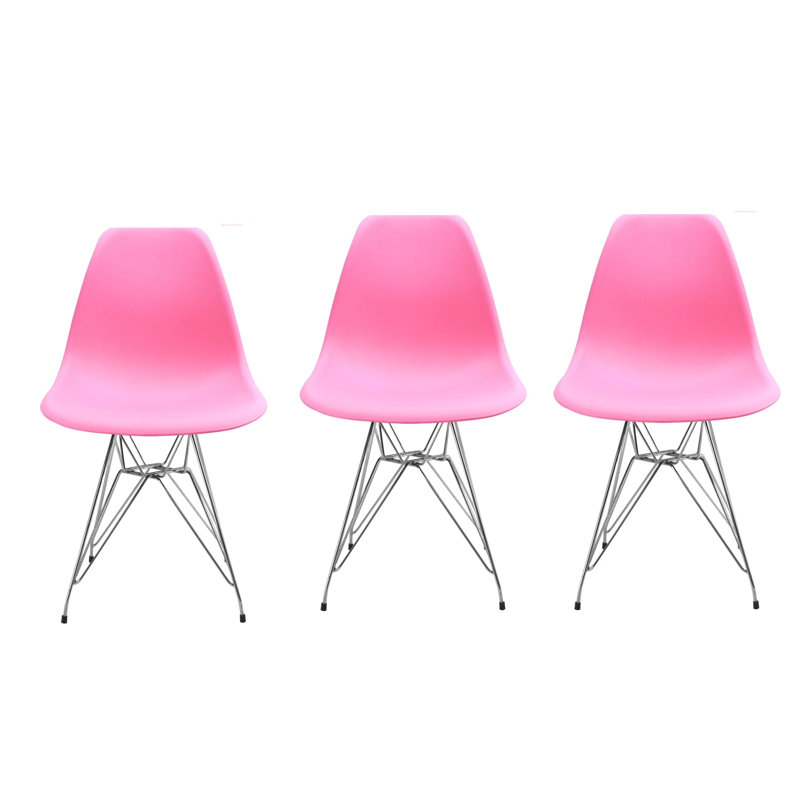 Chaise d'appoint Breanne, Rose, Argent argent, 3