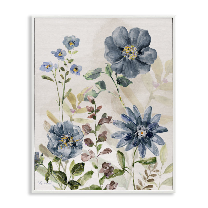 «Blush Blues Garden», estampe numérique, conception de Sally Swatland, H 20 po x l 16 po