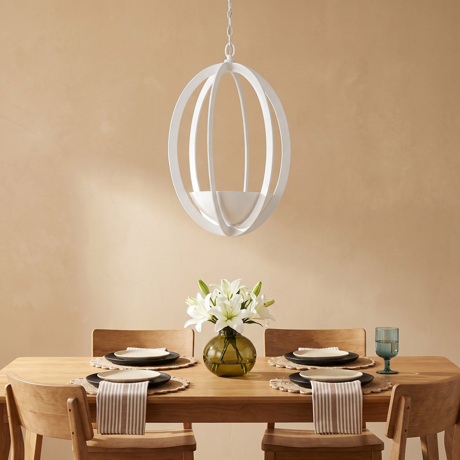 Iron 2-Light Chandelier