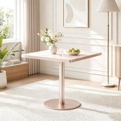 Square Modern Tulip Dining Table with Sintered Stone Top