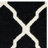 Rodgers Hand Woven Flat Weave Wool/Cotton Geometric Rug in Black/Ivory-283924052