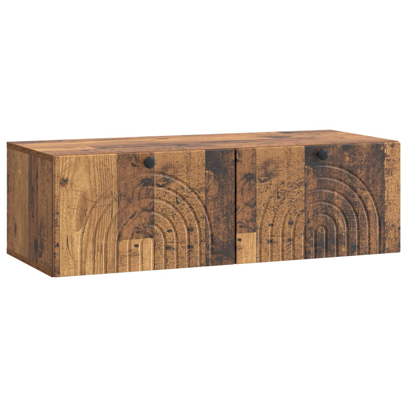 TV Stand, 30cm H x 99cm L x 41cm W, Old Wood