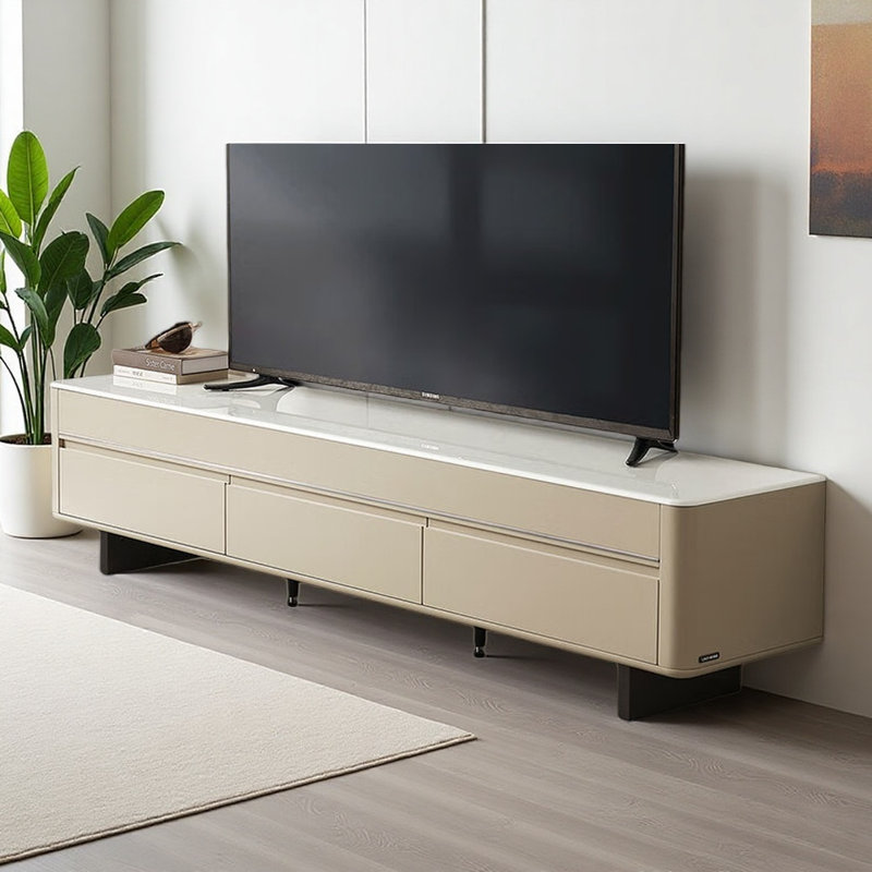 Meuble télé simple et léger de luxe kaki