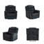 Fauteuil inclinable standard standard en microfibre respirante 38,6 po Sidh-99324967