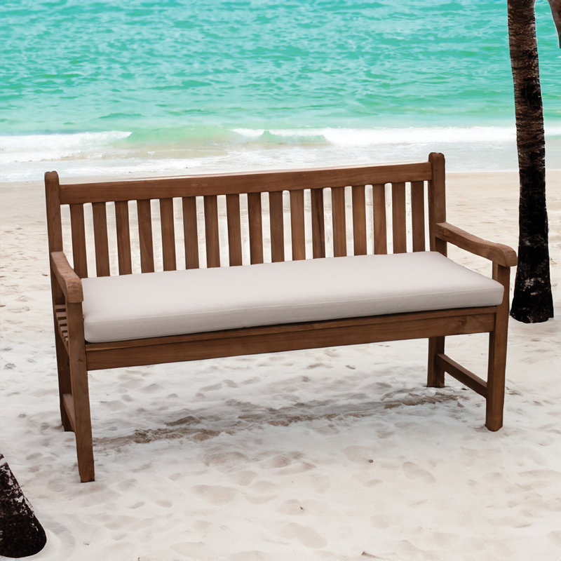 TB Bench Outdoor Cushion, Bamboo Bay Sand, 50"W x 19"L