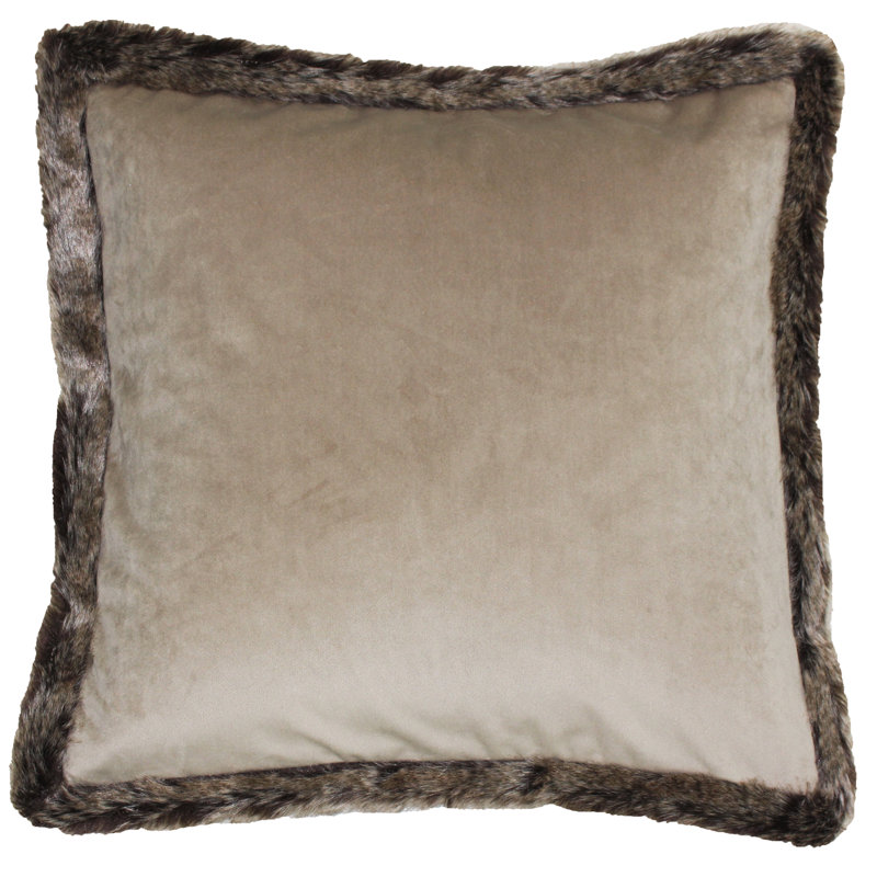 Kiruna Square Throw Cushion, Taupe