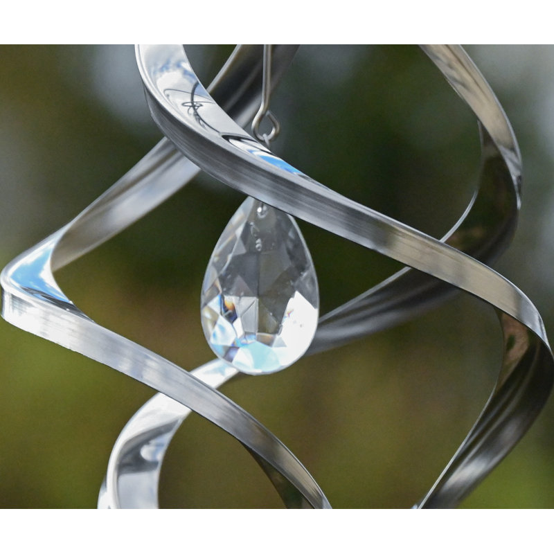 Mini Modern Crystal Nova Wind Spinner, 20" H x 10" W x 10" D