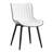 Heitger Faux Leather Upholstered Side Chairs Modern Wingback Dining Chairs with Metal Legs-1344348131