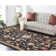 Tapis noir / brun Feagin