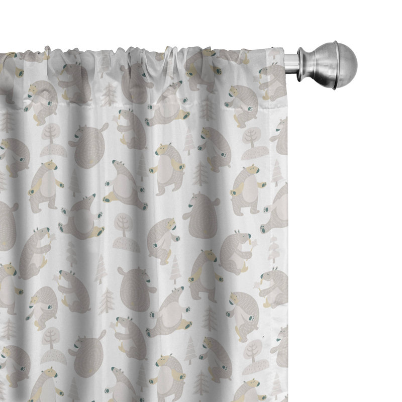 Rideaux à 4 panneaux East Urban Home, L 56 po x L 84 po