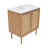 Classe 30" Freestanding Bathroom Vanity in Golden Oak with 3-Hole Widespread Sink Top-1359200016-1349872248