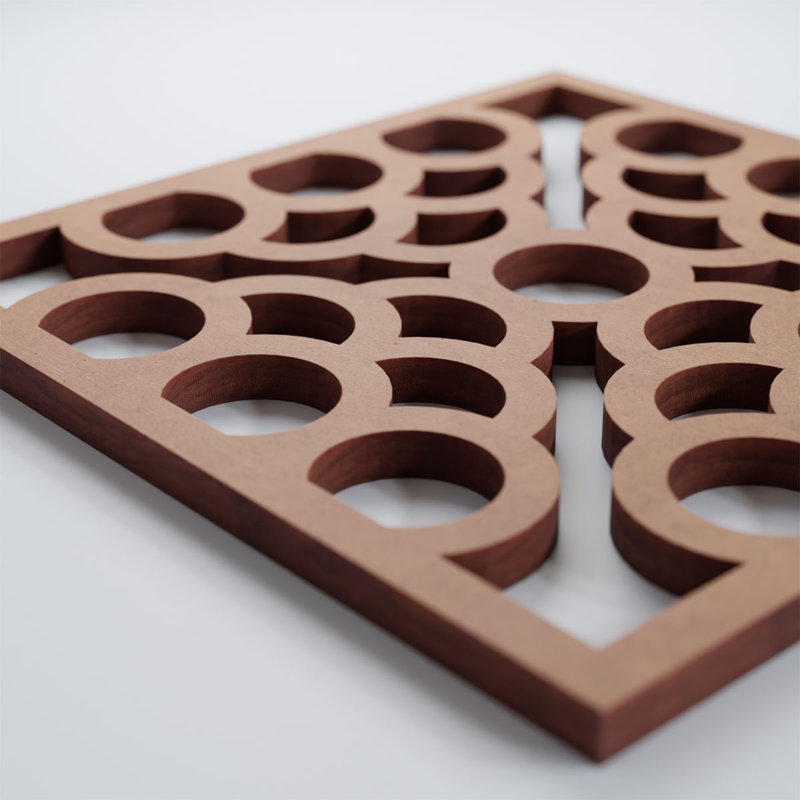 Panneaux muraux décoratifs en bois Harlingen, 3/8", Moyen (l 15 3/8 po x H 15 3/8 po), Architectural Grade PVC