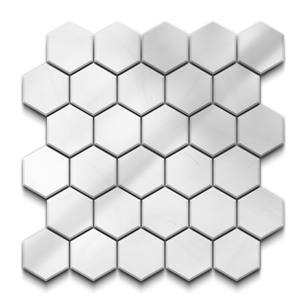 Spirit Polished Hexagon Mosaic Wall & Floor Tile (.80 Sq. Ft. /Sheet)