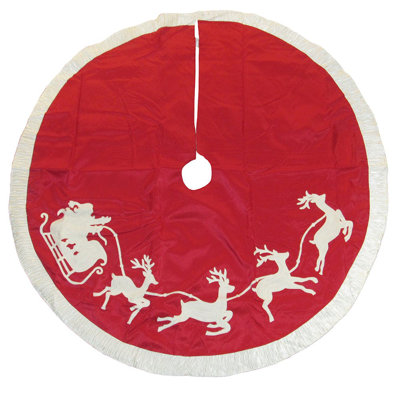 Jupe d’arbre à broderie santa