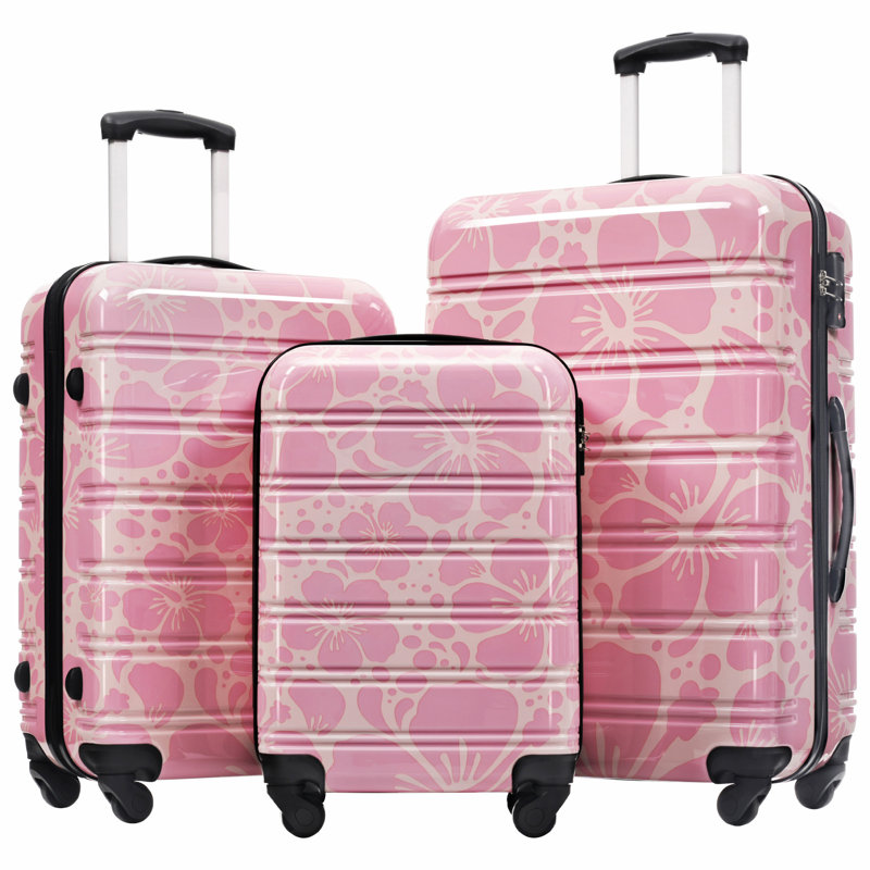 Valise à roulettes Hardshell 3 pièces avec valise TSA