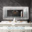 Miroir mural de salle de bain Dokes sans cadre à éclairage DEL, certifié ETL, rétroéclairé, 3 températures de couleur, intensité variable, antibuée, en verre trempé-1101585129