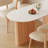 Scandinavian solid wood rock slab dining table-105508278