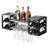 Taysir 8 Bottle Wall Mounted Wine Bottle & Glass Rack in