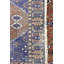 Tapis Indo-Joshaghan fait à la main rouille et bleu marine 3 x 5-1931105349