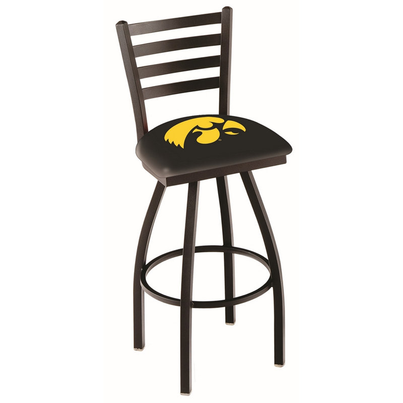 NCAA Swivel 30" Bar Stool, Iowa Hawkeyes