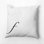 Monogram Design Collection Reversible Throw Pillow