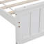 Lit plateforme en bois simple, blanc