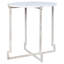Salonika Marble Cross Legs End Table-134724245