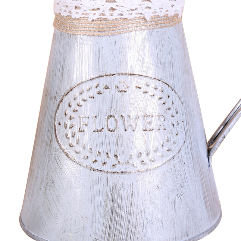 Shabby Handmade Metal Table Vase