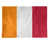 Blanc / rouge écarlate