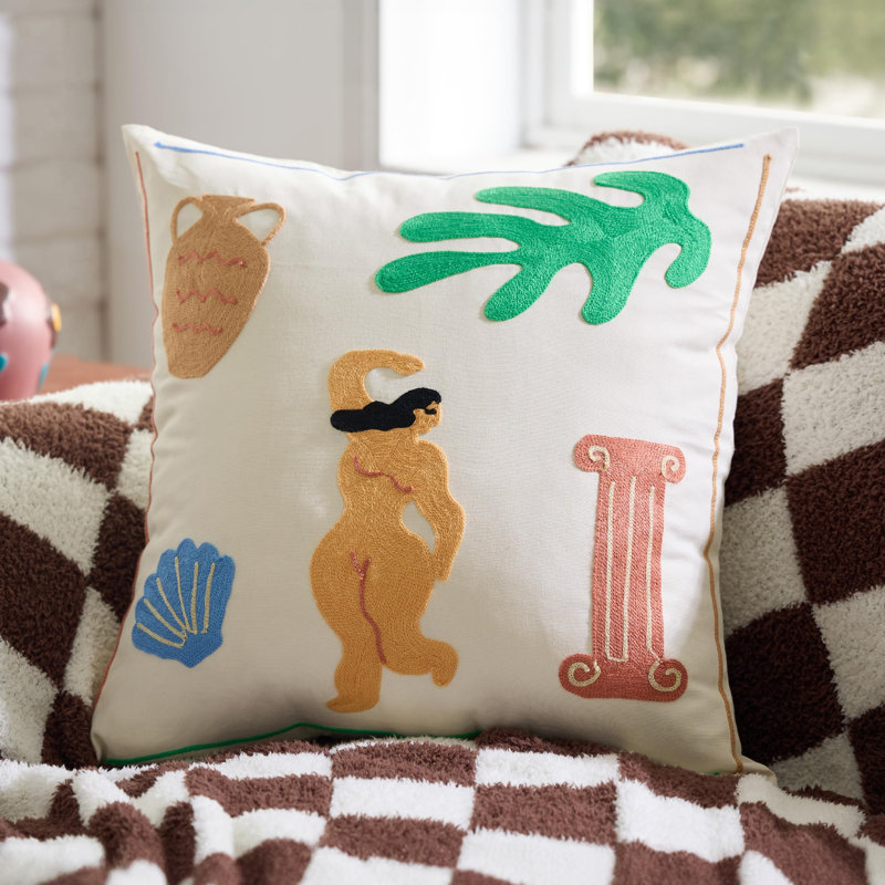 Housse de coussin 100% coton