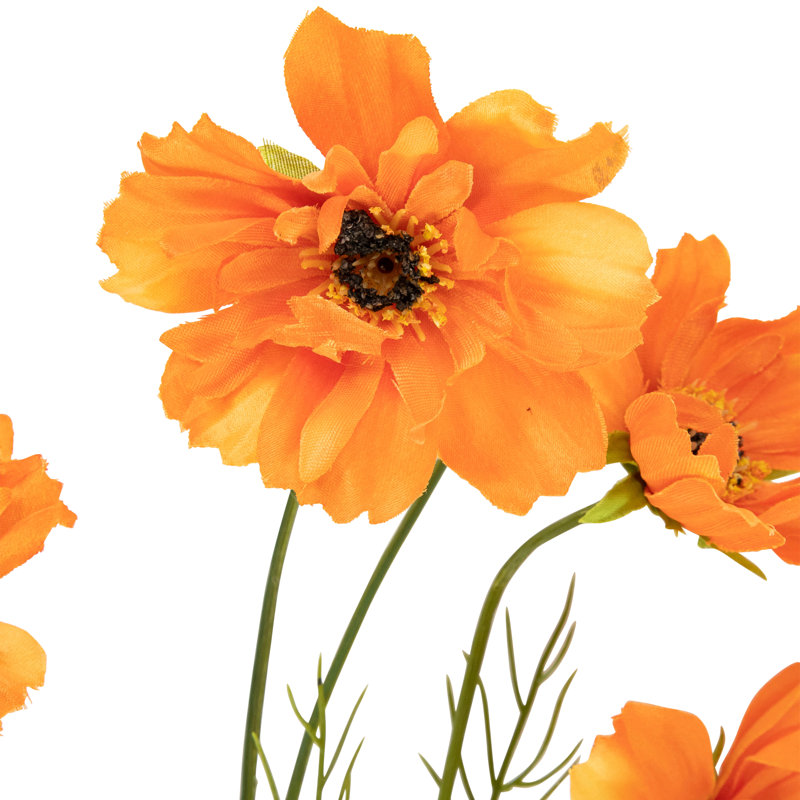 Fleur floral artificiel, Orange
