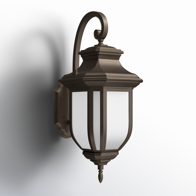 Lanterne murale d'extérieur Carterton, H 12,63 po x l 5,5 po x P 7,75 po, Bronze antique, Non