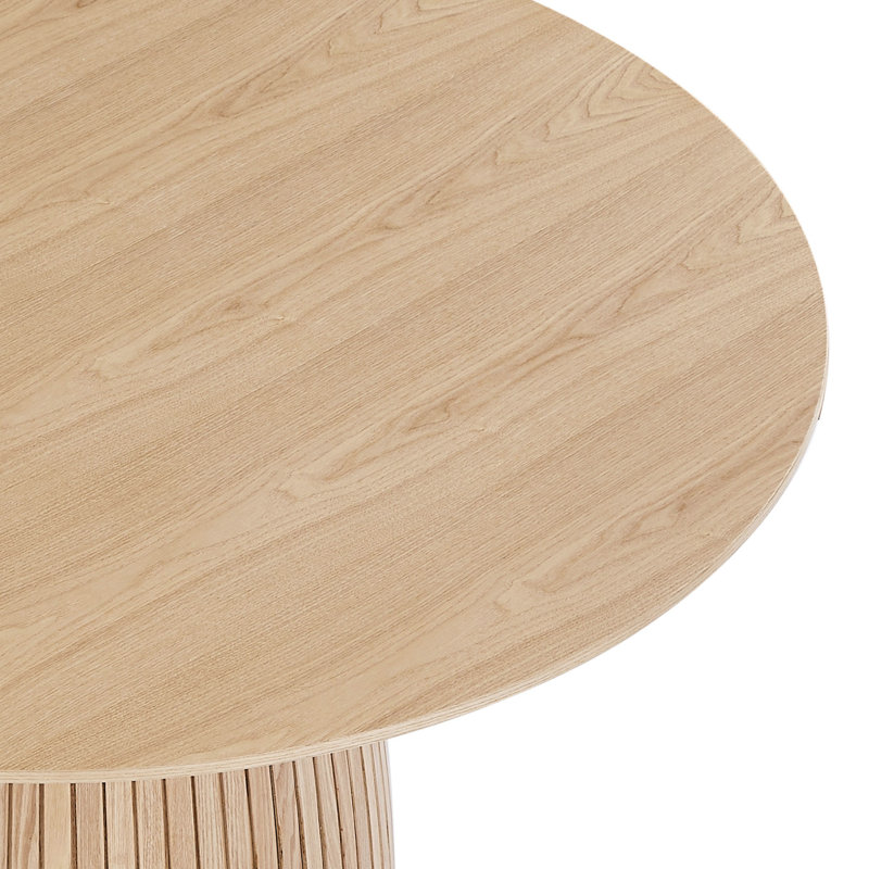 Table de salle à manger moderne avec plateau de 46,43 po, et pour des dîners mémorables, plateau de table en bois, utilisation à long terme