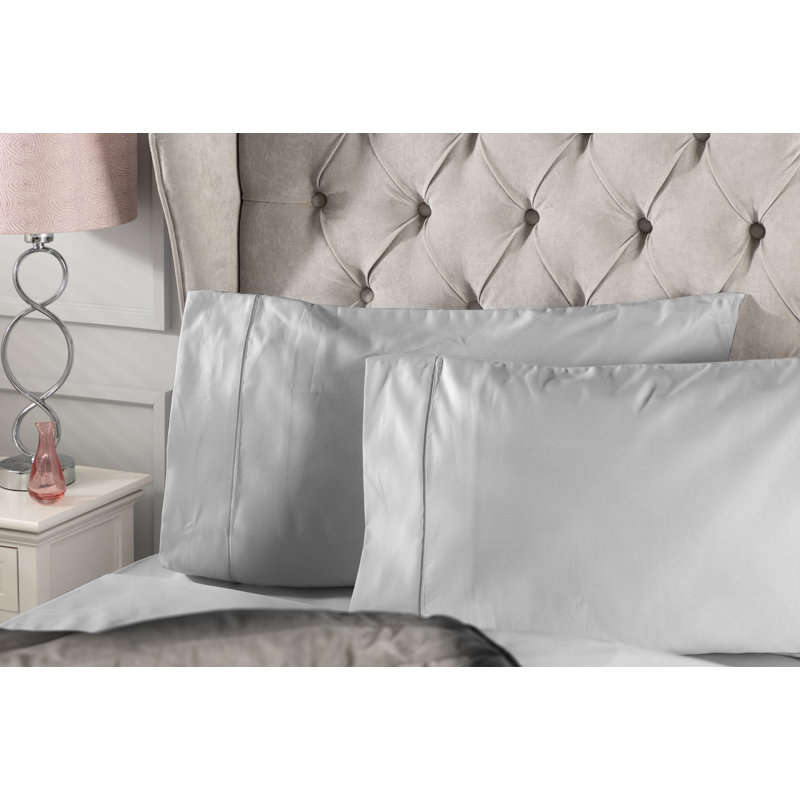 Sateen Pillow Case, Platinum