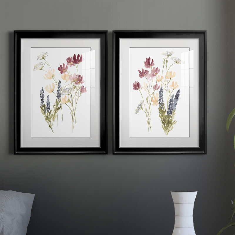 «Lobelia Garden I», reproduction encadrée de qualité supérieure - prête à être accrochée, H 30,5 po x l 45 po x P 1 po