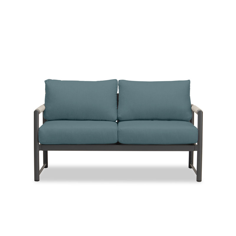 Alto Outdoor 2 - Seat Loveseat, Cast Silver Sunbrella®, Slate Gray