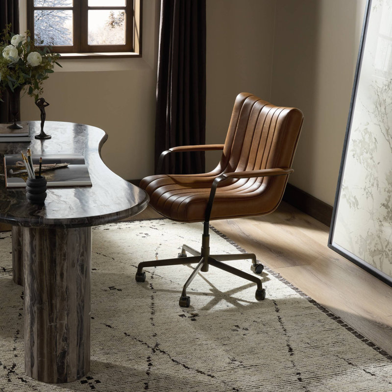 Lemmy Leather Swivel Task Chair