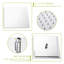 Douche de 16 pouces fixée au plafond - double tête avec placage et soupape équilibrée, système de douche à main pluviale, résistance à l'installation facile, système carré de 16 po avec options de poche, installation et nettoyage-120997194