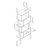 Akyrie 71''H 5-Shelf Wood Display Bookcase