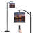 Arc Floor Lamp with Adjustable Lampshade Big Ben Westminster Bridge dusk London UK Standing Lamp 3 Color Temperatures Dimmable Tall Pole Lamp with Foot Switch for Bedroom