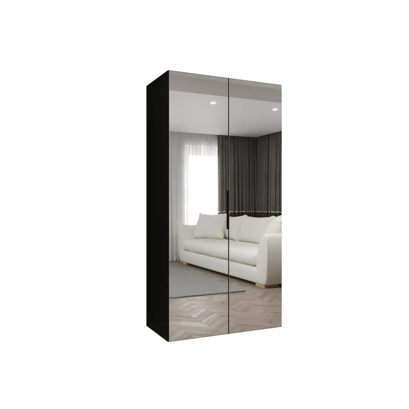 Stojadin Manufactured Wood Wardrobe, Black
